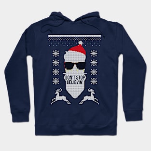 Don't Stop Believin Ugly Christmas Sweater Hoodie